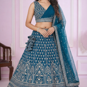 Light Blue Wedding Lehenga Choli