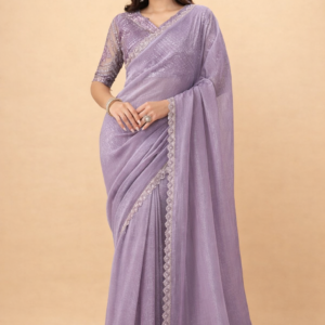 Georgette Sequins Work Saree