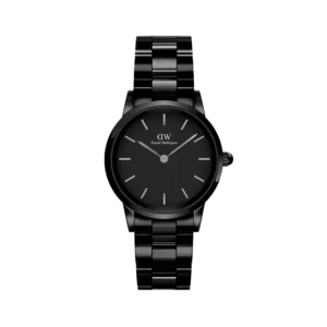 Ceramic featuring silver accents women watch
